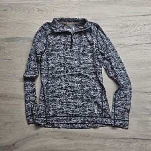 Smartwool Merino Base Layer 1/4 Zip Pullover Sweater Geometric Women's Small